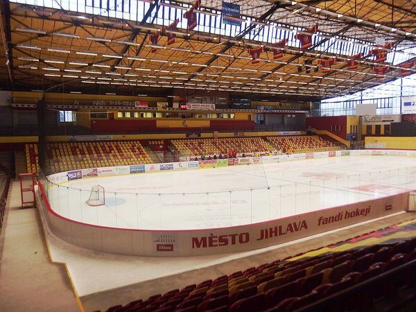 Ledová plocha zimního stadionu v Jihlavě